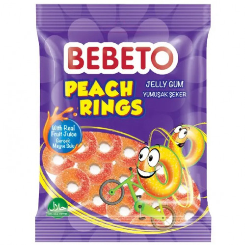 Bebeto 80g Peach Rings (12)