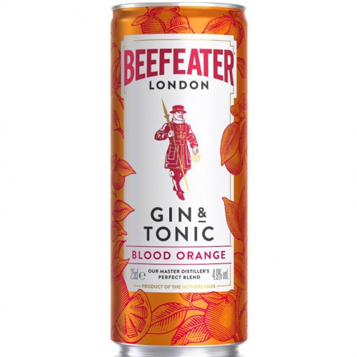 Beefeater & Tonic Blood Orange 0,25L 4,9%