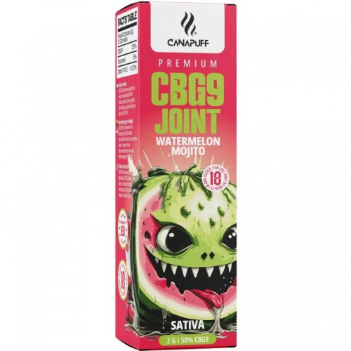 CanaPuff Joint CBG9 2g Watermelon Mojito