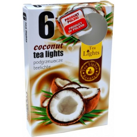 Admit Svícka cajová 6ks Coconut&Vanilla