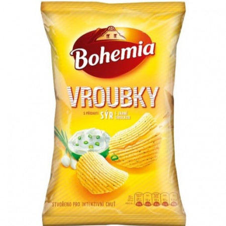 detail Bohemia Chips 120g Vroubky Sýr a Jarní Cibulka (18)