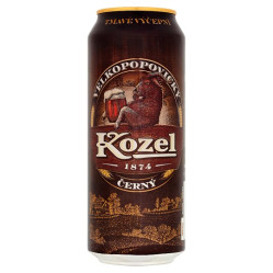 Kozel 0,5L Černý Plech (24ks)
