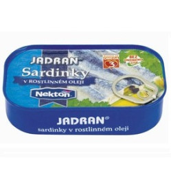 Nekton 125g Jadran Sardinky v rostlinném oleji