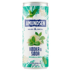 Amundsen Vodka&Soda 0,25L Bezinka Máta 6% (24)