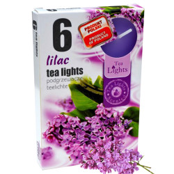 Admit Svíčka čajová 6ks Lilac (45/krt)