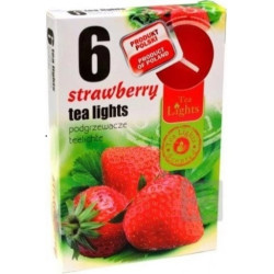 Admit Svíčka Čajová 6ks Strawberry
