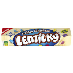 Lentilky 34g Bílá Čokoláda (24)