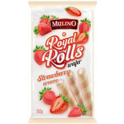 Mulino Royale Rolls 150g Strawberry Cream (16)