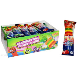 Fruit Twister Lollipop Mix 10g (Hamburger lollipop on luminous )