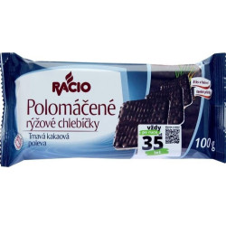 Racio 100g Polomácené Rýžové Tmavá Kakaová (x20)