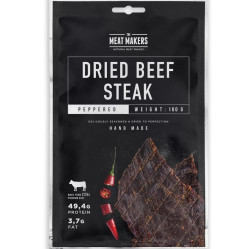 MM Jerky 100g Beef Steak Peppered