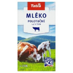 Tatra Mléko 1L Polotučné 1,5%