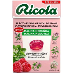 Ricola 40g Malina Meduňka (20ks/kra)