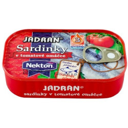 Nekton 125g Jadran Sardinky v tomatové omáčce