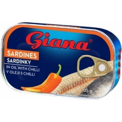 Giana 125g Sardinky ve Slunečnicovém Oleji a Chili (12)