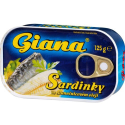 Giana 125g Sardinky ve slunečnicovém oleji (24)