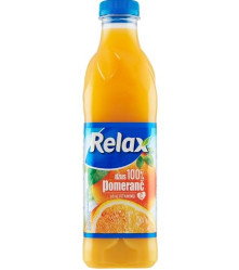 Relax 1L PET Pomeranč 100% (6)