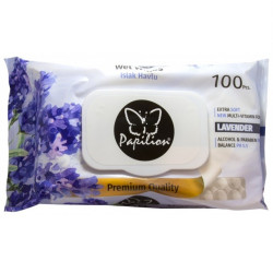 Papilion Vlhčené Ubrousky 100ks Lavender