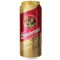 Gambrinus 0,5L 12 Patron PLECH