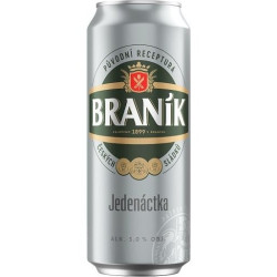 Braník 0,5L 11° plech