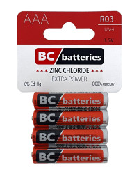 Baterie BC AAA 4ks (10ks/bal)