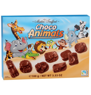 detail Maitre Truffout 100g Choco Animals