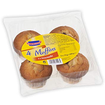 chi tiết Muffins Straciatella 4x75g (300g) Kuchenmeister (6)