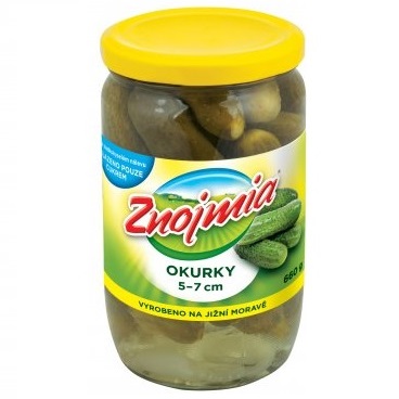 chi tiết Znojmo 520g Okurky 5-7cm