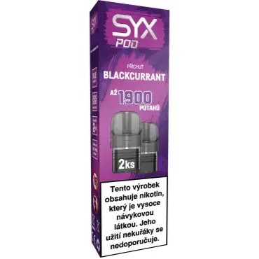 detail SYX Pod 2x2ML Blackcurrant 1,65%