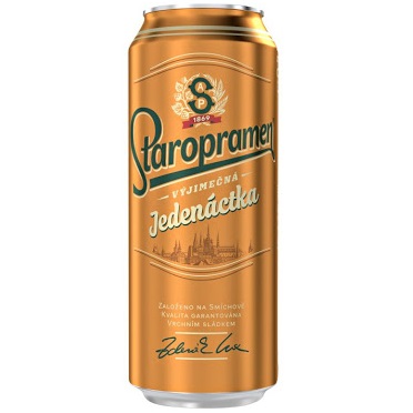 chi tiết Staropramen 0,5L 11 PLECH