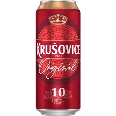 chi tiết Krušovice 0,5L 10° Plech (24x)