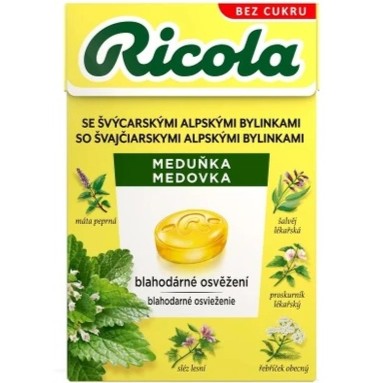 detail Ricola 40g Meduňka (20ks/kra)