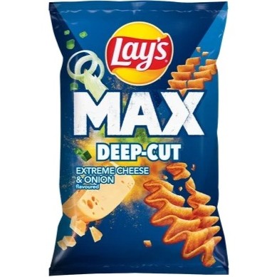 detail Lays 120g Maxx Cheese & Onion (24)