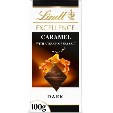 detail Lindt Excellence 100g Sea Salt Caramel