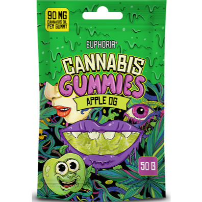 chi tiết Euphoria Cannabis Gummies 50g Apple OG (12)