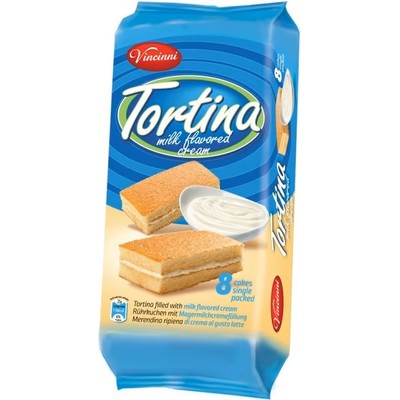detail Vincinni Tortina 200g Mléko