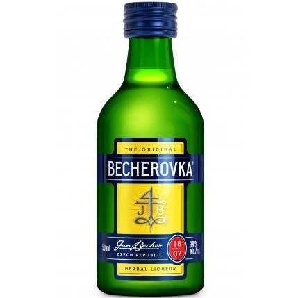 detail Becherovka 0,05L 38% MINI (12)