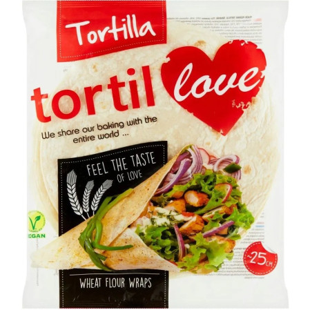 chi tiết Tortilla Love 240g Wheat 25cm