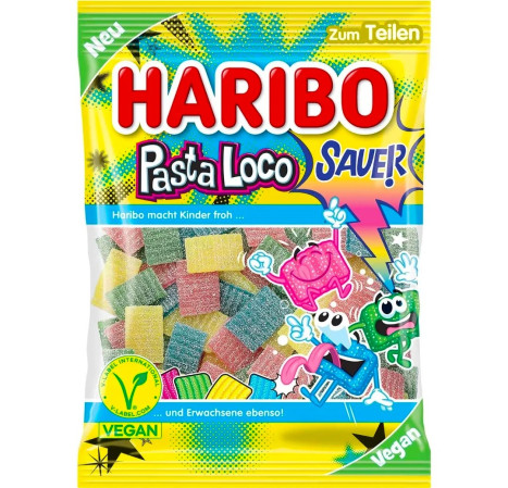 chi tiết Haribo 160g Pasta Loco Sauer