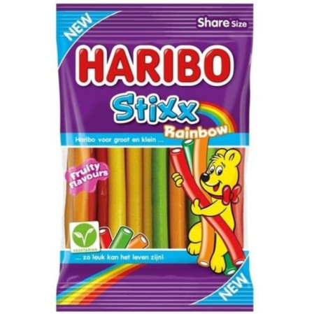 chi tiết Haribo 160g Stixx Rainbow