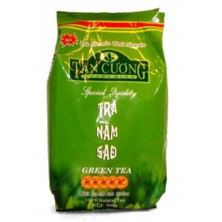 chi tiết Tan Cuong Zelený čaj 500g