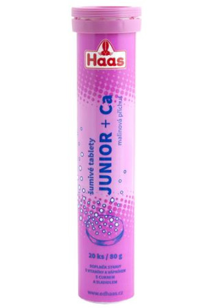 detail Haas Sumive Tablety 80g Junior + Ca Malina (12ks/obal)