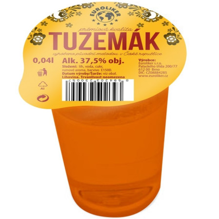 chi tiết Euroliker 0,04L Tuzemák 37,5% (50)