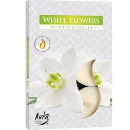 detail Bispol 9ks White Flower