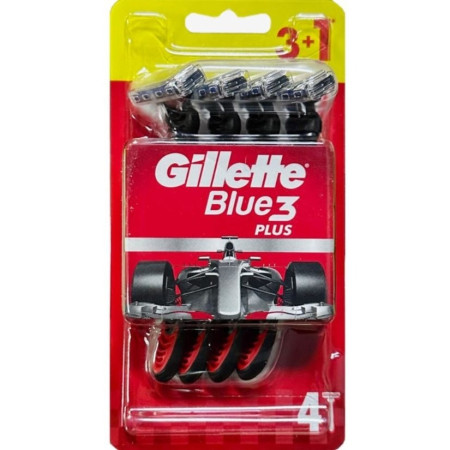 detail Gillette Blue3 (3+1ks/bil) Red