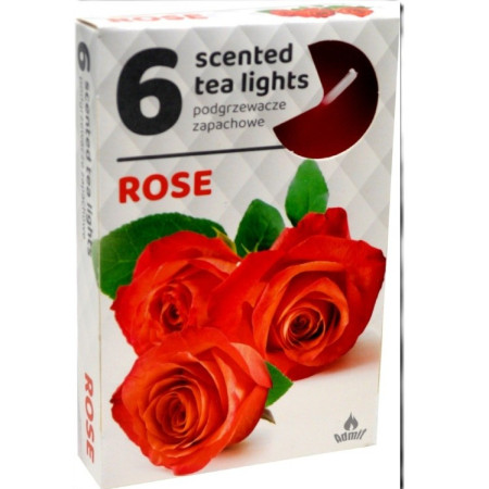 chi tiết Admit Svíčka Čajová 6ks Rose