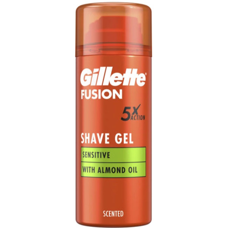 detail Gillette Fusion 75ml Sensitive with Almond Oil