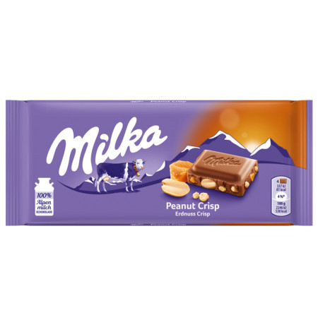 chi tiết Milka 90g Peanut Caramel