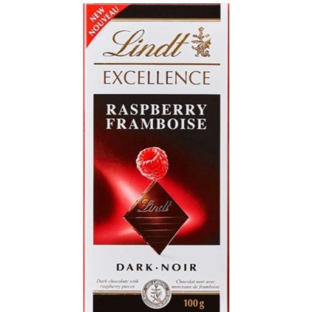 detail Lindt Excellence 100g Raspberry Intense