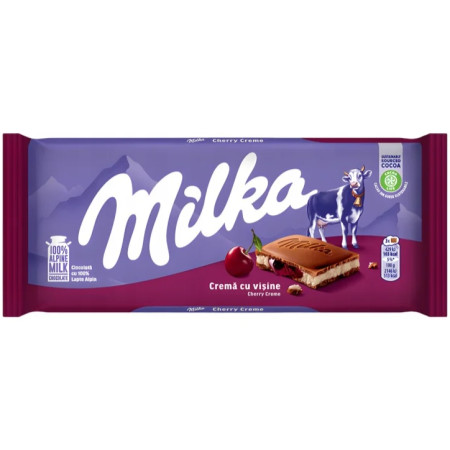 detail Milka 100g Cherry